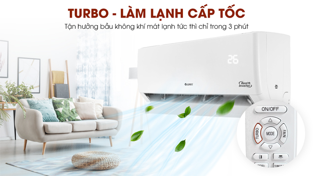 Chế độ Turbo ở điều hoà Gree dùng để làm gì?