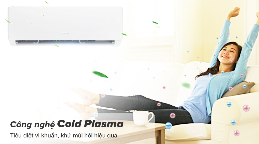 Loại bỏ đến 99% vi khuẩn và khử mùi hiệu quả nhờ công nghệ Cold Plasma