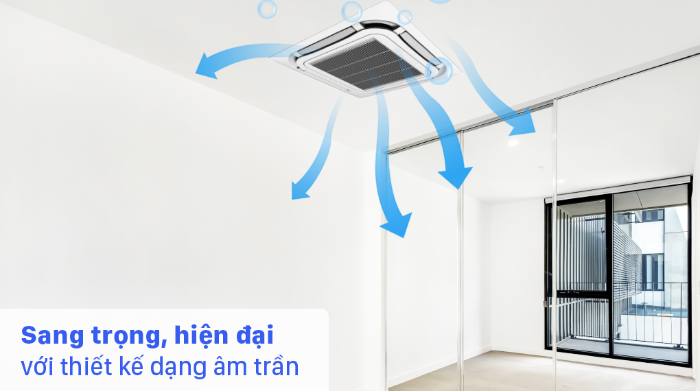 Âm trần nhỏ gọn, dễ dàng cho việc lắp đặt